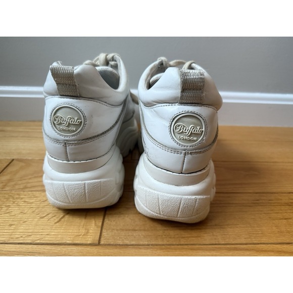 Buffalo London white platform shoes sneakers womens size 10US  41 EU Rave 1339 - Picture 6 of 13
